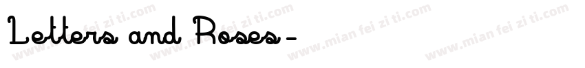 Letters and Roses字体转换